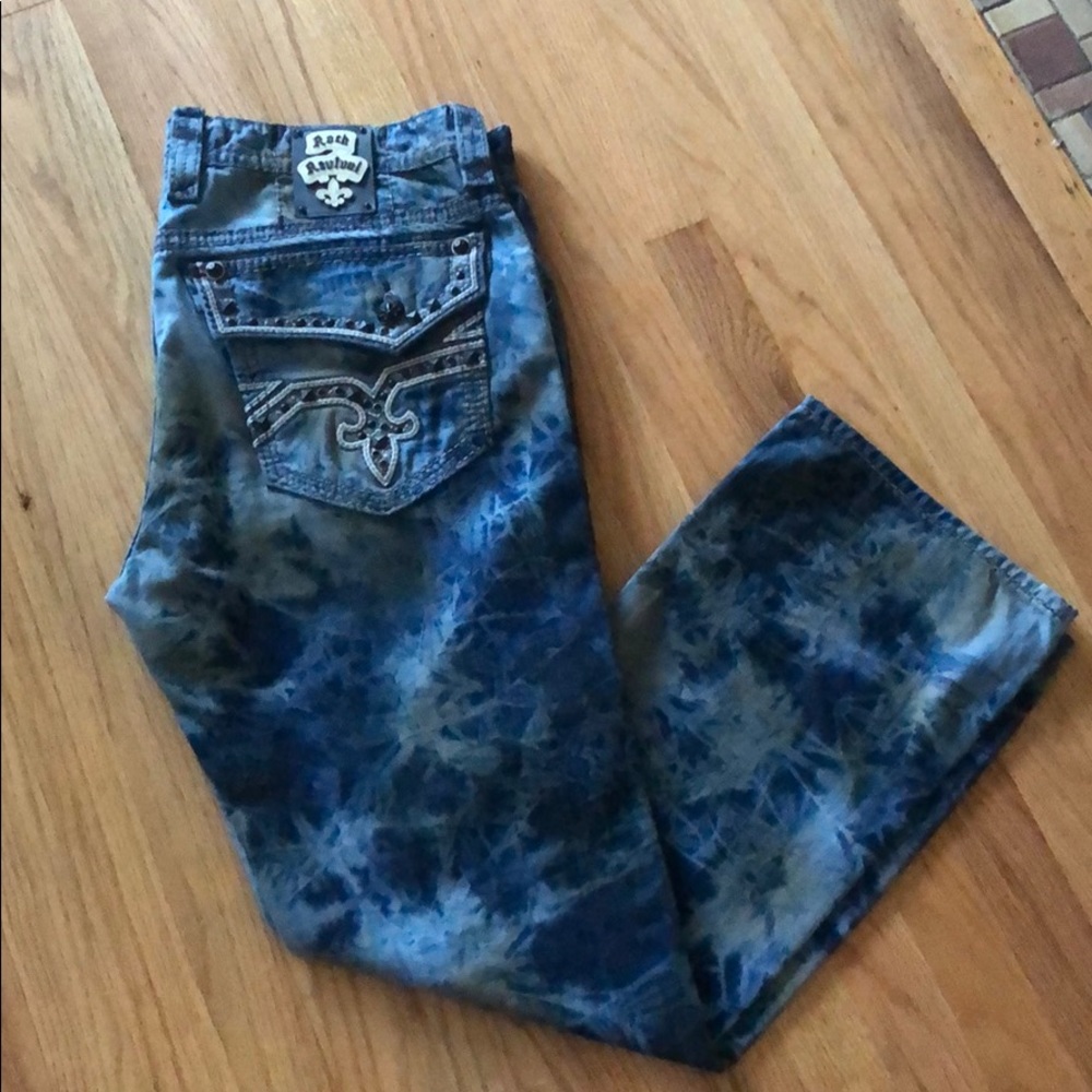 Men’s multi colored denim jeans